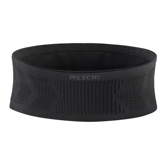 Cangurera para Correr para Hombre y Mujer, Riñonera para Correr de Alta Elasticidad, Transpirable y No Fácil de Sacudir, Ideal para Guardar Móvil y Llaves Haces Ejercicio, Negro (Talla L)