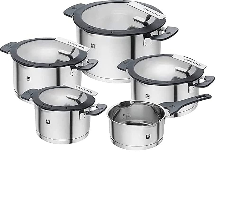 Juego de Utensilios de Cocina ZWILLING Simplify Gris de Acero Inoxidable de Alta Calidad Compatible con Inducción