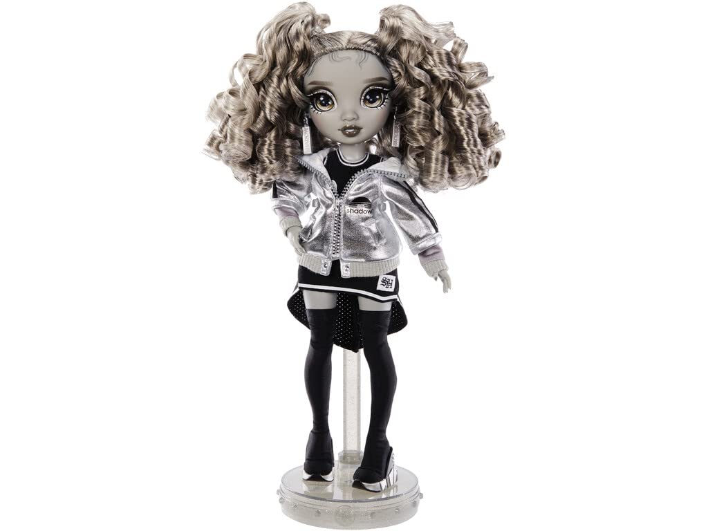 Muñeca de Moda Rainbow High Shadow High Nicole Steel Gris con Cabello Rizado y Atuendos de Diseñador para Niños a Partir de 6 Años