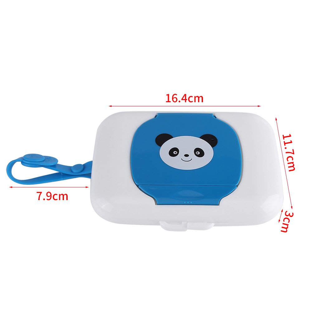Caja de Almacenamiento de Toallitas Húmedas Para Cochecito Viaje al Aire Libre Para Bebés Caja Contenedor de Toallitas Húmedas Recargable Para Baño Sala(Caja Rosa)