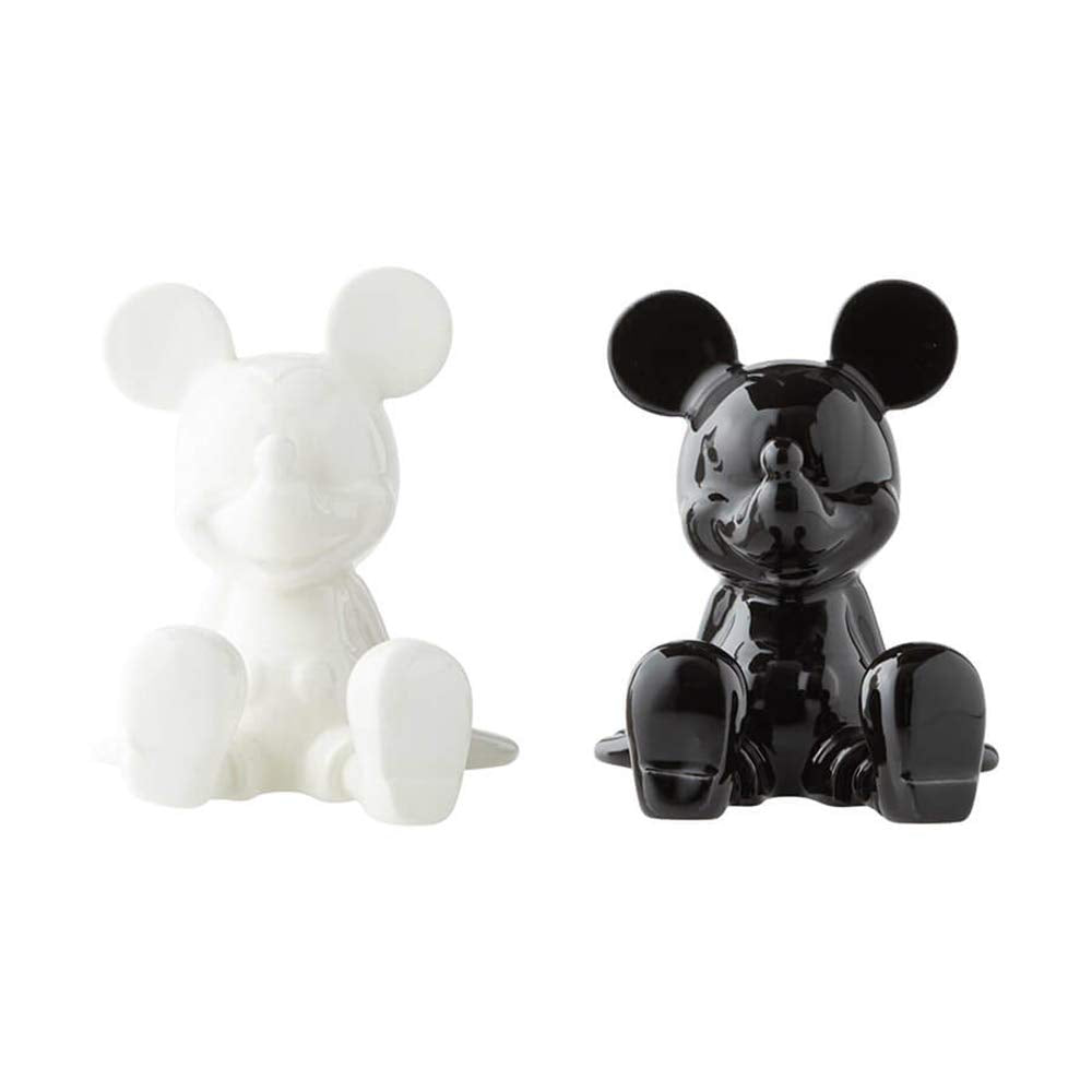Salero y Pimientero Disney Enesco Mickey Mouse blanco y negro 3.5 Pulgadas