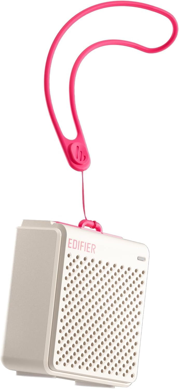 Edifier MP85 Bocina Bluetooth portatil, Mini Altavoz con Bluetooth V5.3, 8-Horas de reproducción, para casa, Viajes, Aire Libre - Blanco