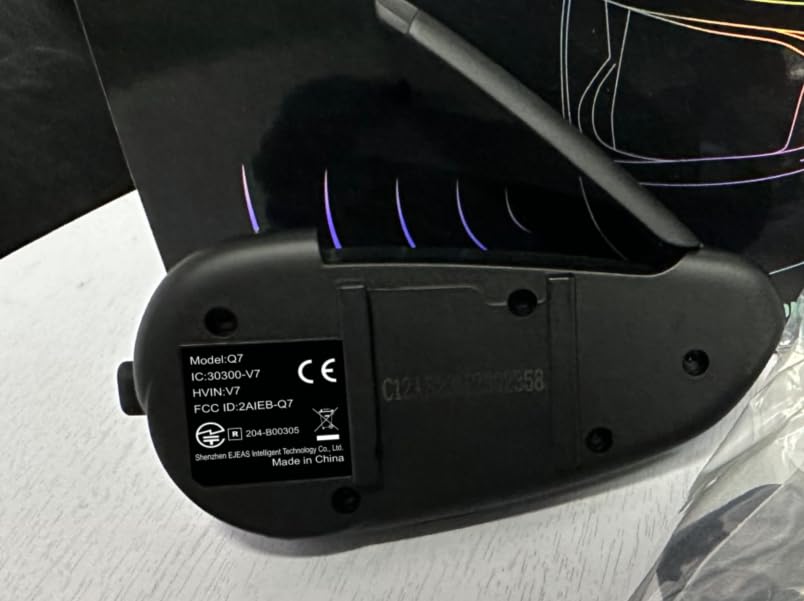 Auricular Bluetooth iSunergy Q7 Impermeable con Reducción de Ruido para Casco Integral 7 Riders 750mAh Conectable con App SafeRiding