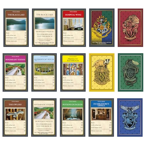 Hasbro Gaming Monopoly Harry Potter Edition Juego de Mesa | Una Aventura mágica en Hogwarts | A Partir de 8 años | 2 a 6 Jugadores | Juegos Familiares | Regalos para niños y Adultos