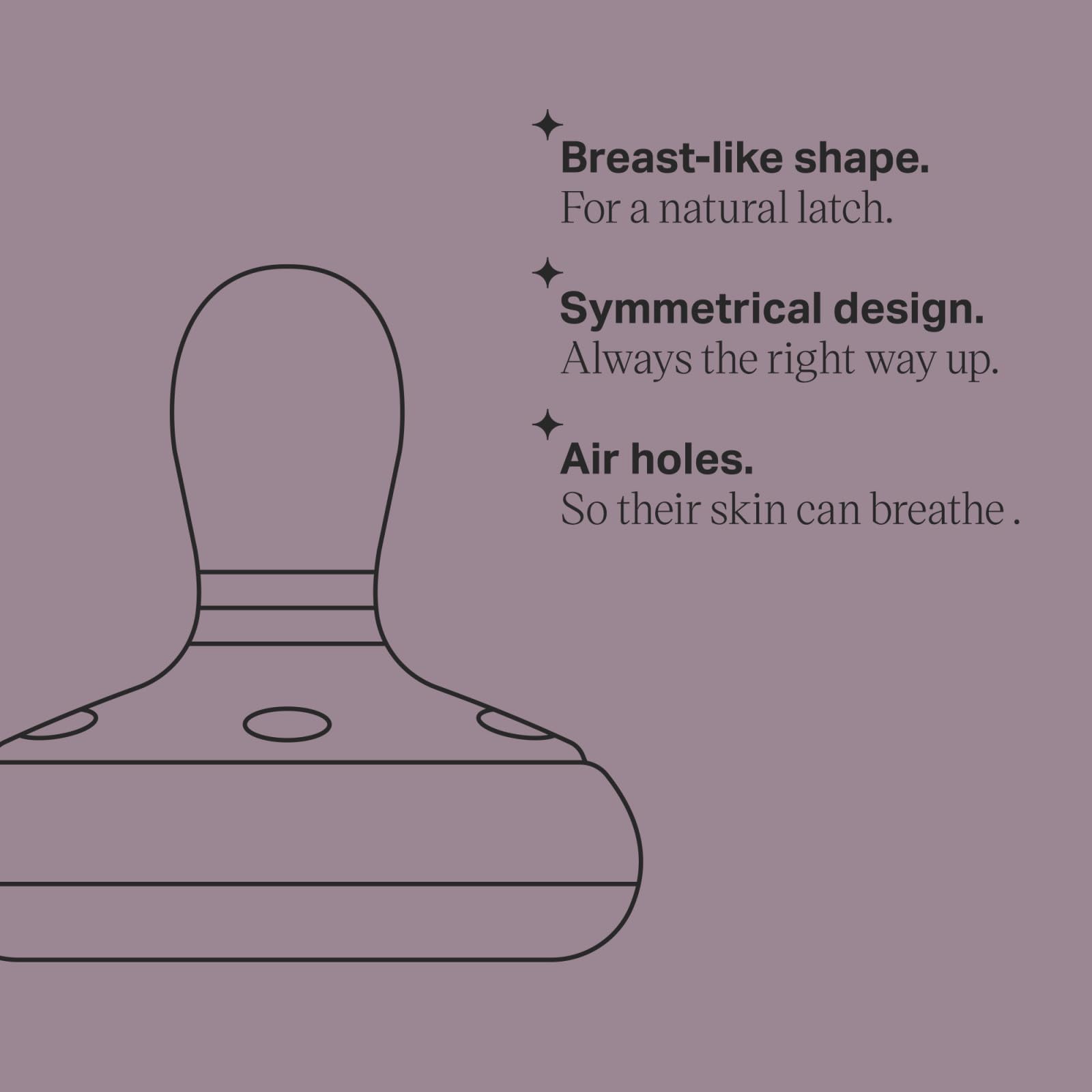 Chupón Tommee Tippee que simula el pecho materno, textura similar a la piel, diseño simétrico, tetina sin BPA, 6 a 18 meses, 4 unidades
