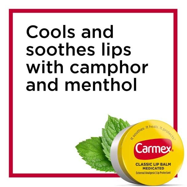 Carmex Classic bálsamo labial medicado, 2 onzas (paquete de 3)