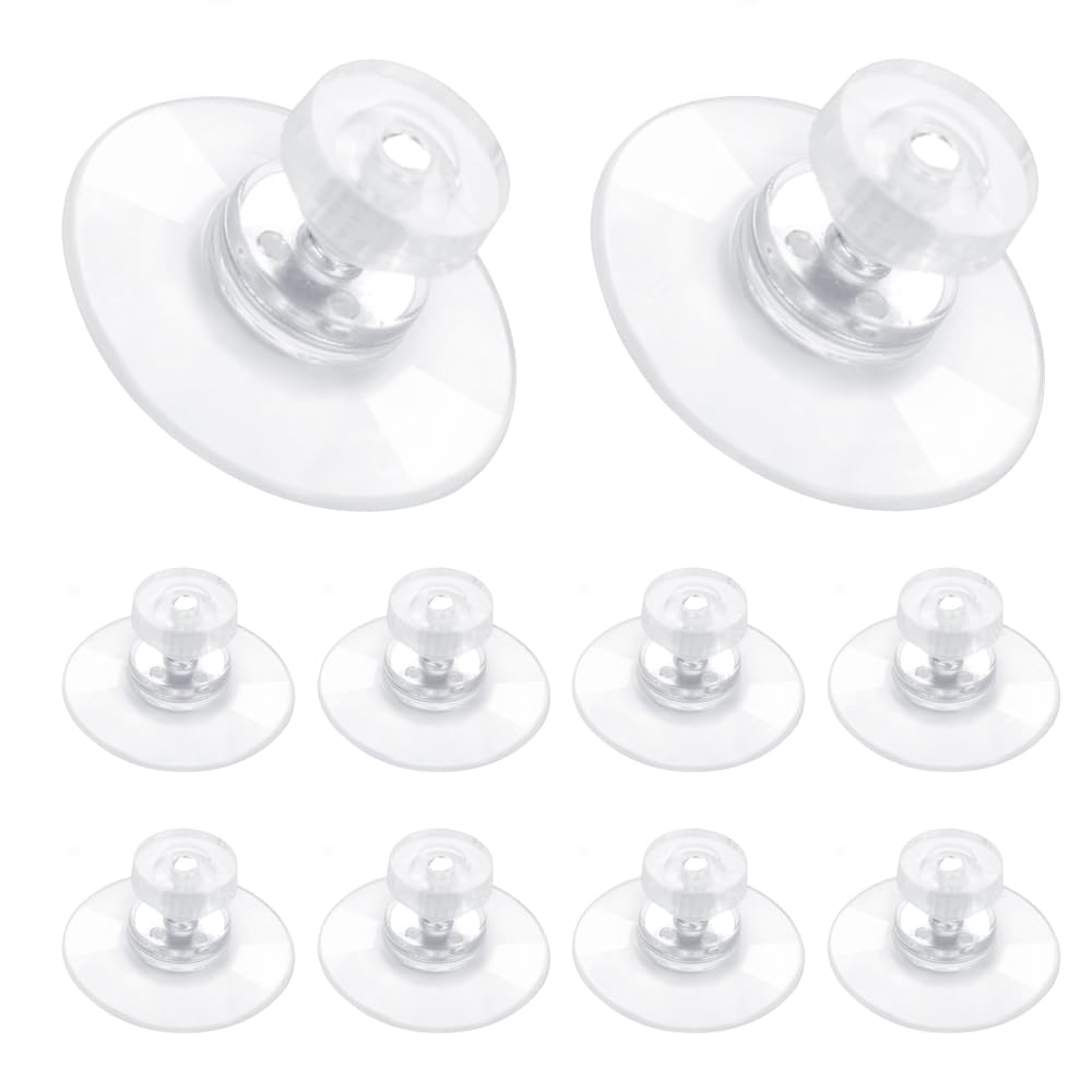 Ventosas de Vidrio PVC Transparente, Juego de 10 Anticolisión para Mueble Escritorio