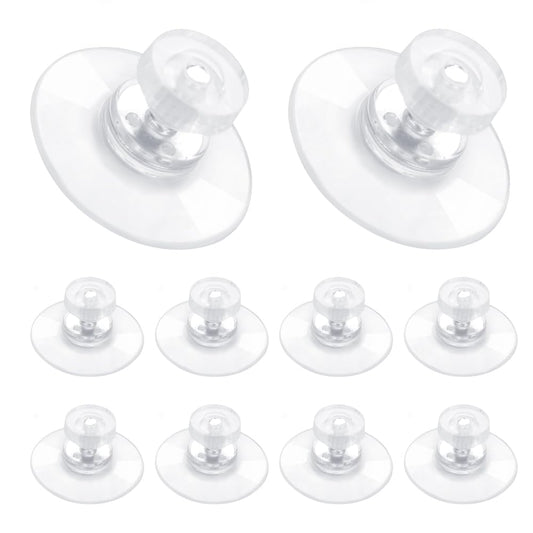 Ventosas de Vidrio PVC Transparente, Juego de 10 Anticolisión para Mueble Escritorio
