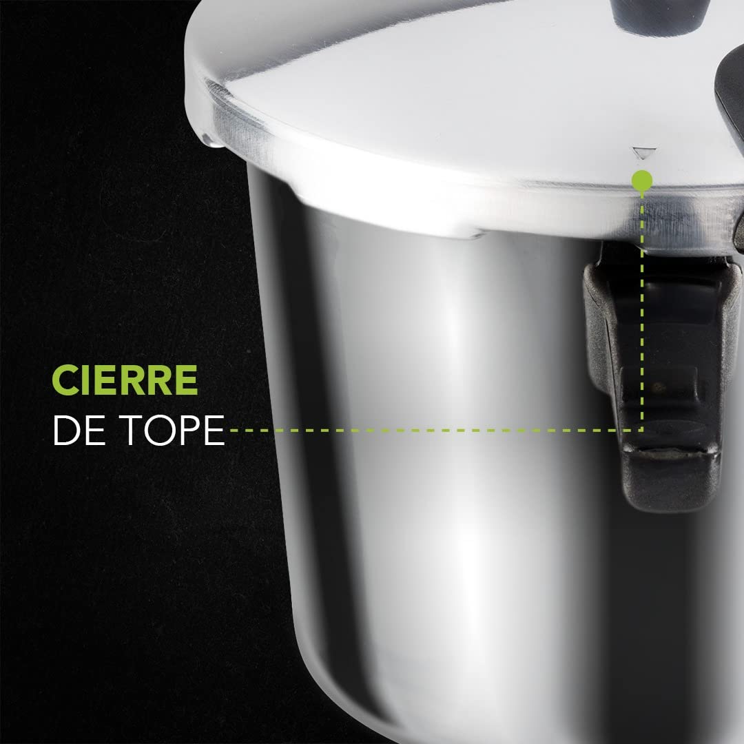 Tubo de Escape de Presión Presto Aluminio Negro 17 y 21L