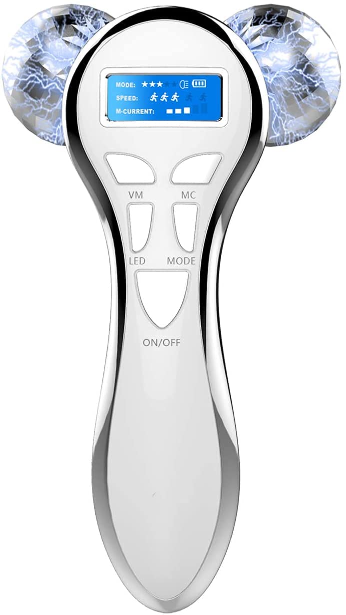 Rodillo masajeador facial de, rodillo de masaje facial eléctrico, masaje corporal para