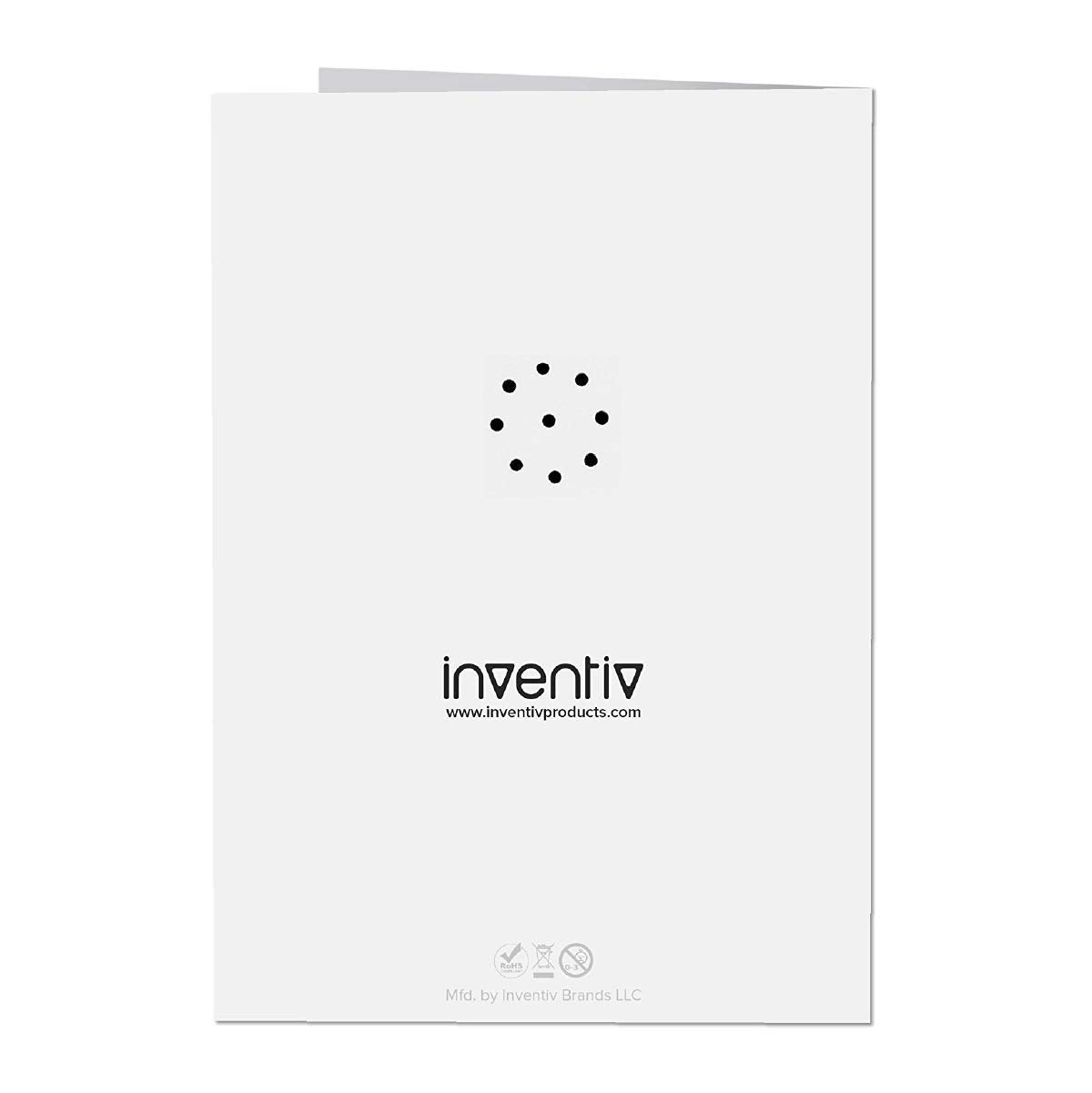 Tarjeta de Felicitación Inventiv en Blanco con Grabadora de Voz de 30 Segundos Paquete con 2