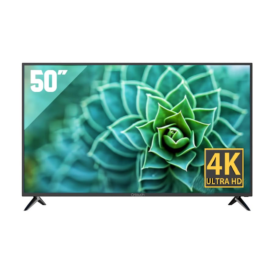 Smart TV LED 4K Q-Touch 50 Pulgadas Compatible con Netflix HDMI USB 60Hz