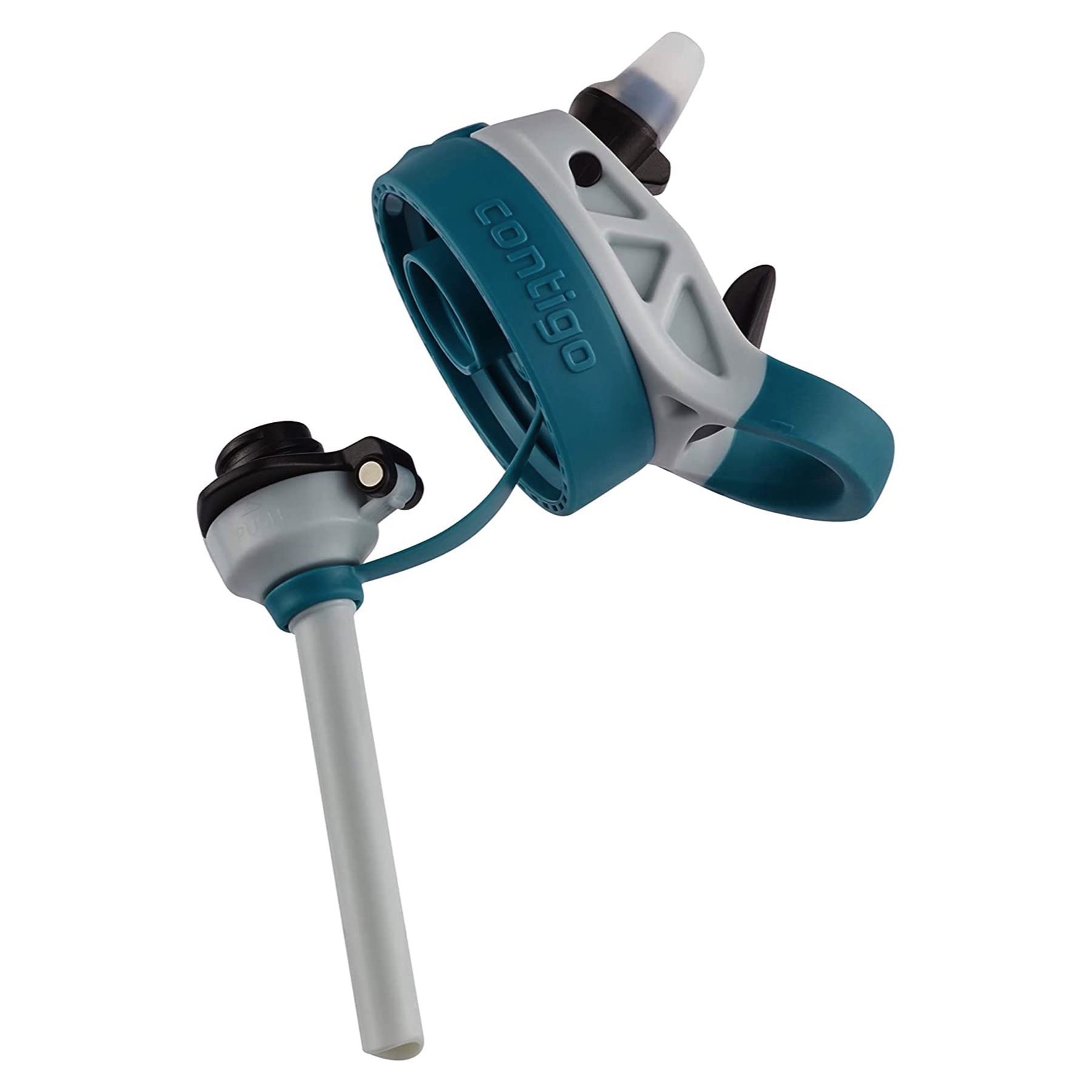 Contigo Botella de agua para niños con pajita autospout rediseñada, 14 onzas, tiburón