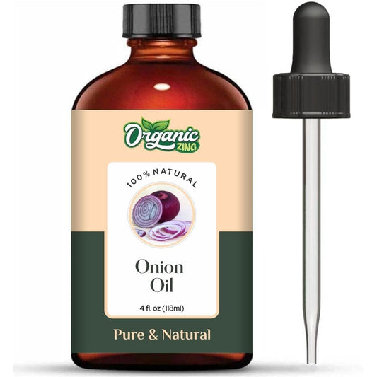 Organic Zing Onion (Allium cepa) Oil | Pure & Natural Oil for Haircare & Skincare - 118ml/3.99fl oz