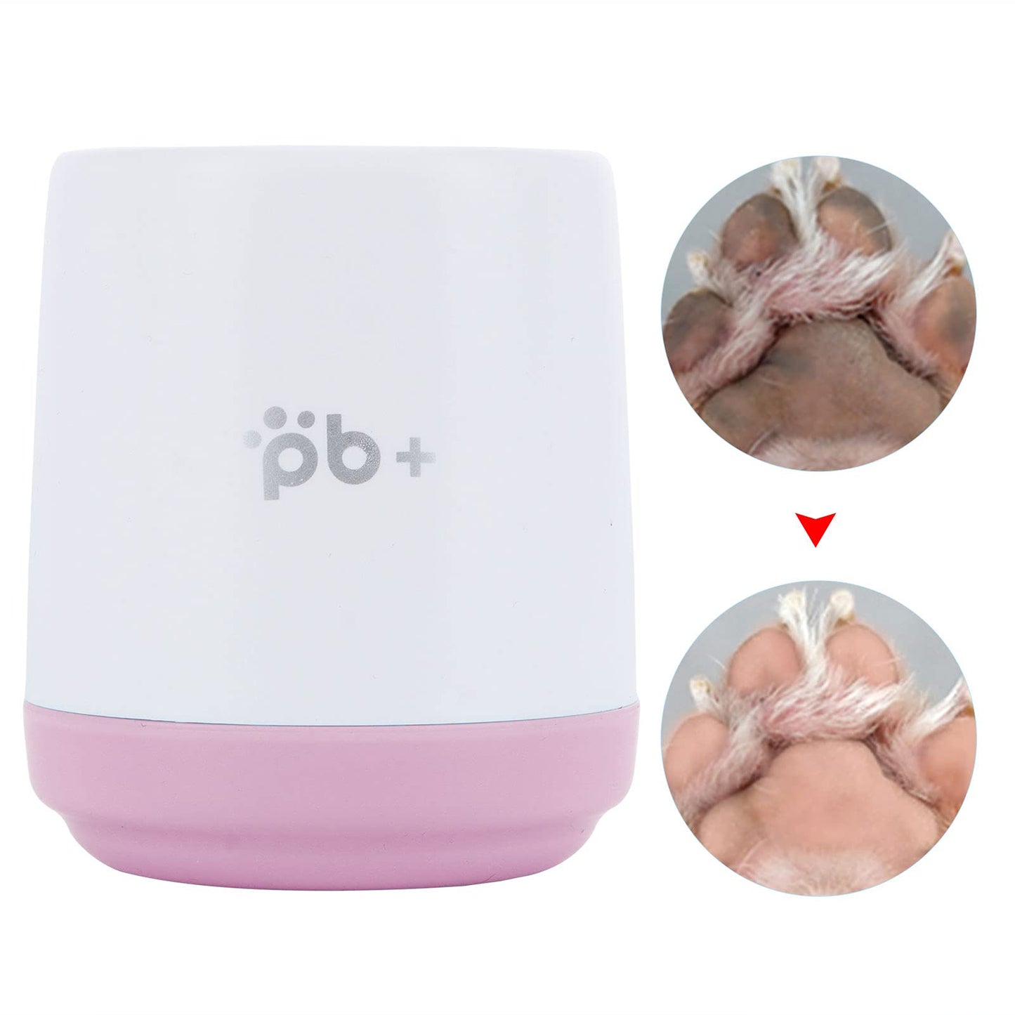 Lavadora de Patas de Perro, Taza de Lavado de Patas de Perro, rotación de 360 ° para Patas limpias para Perros(Rosado)