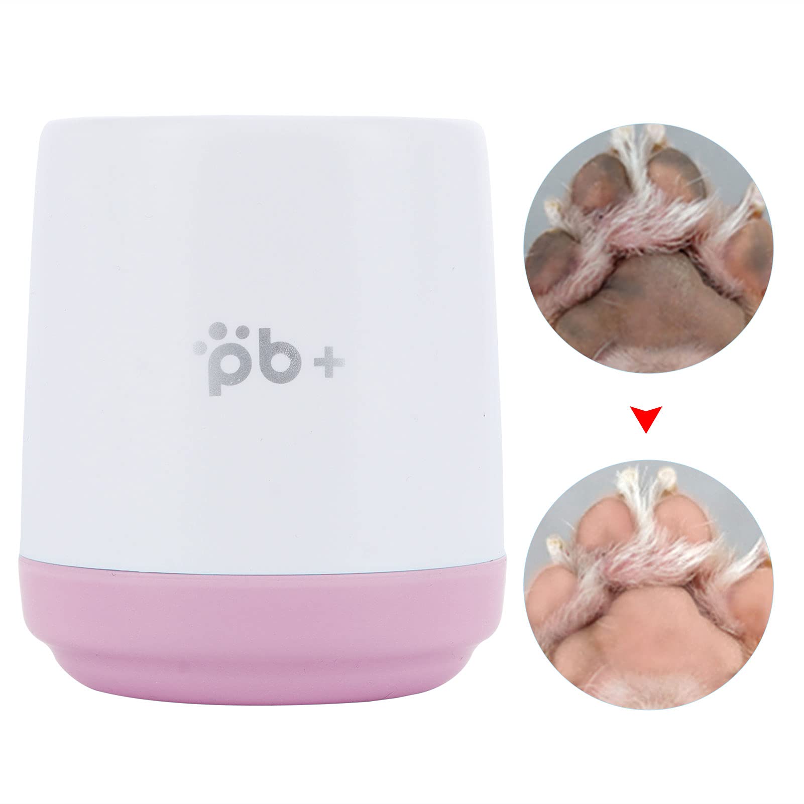 Lavadora de Patas de Perro, Taza de Lavado de Patas de Perro, rotación de 360 ° para Patas limpias para Perros(Rosado)
