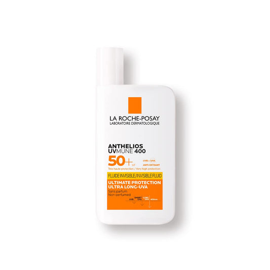 La Roche Posay Anthelios UVMUNE Fluido Invisible FPS 50+ Protector Solar Facial para Todo Tipo de Piel con Máxima Protección Solar UV 50ml