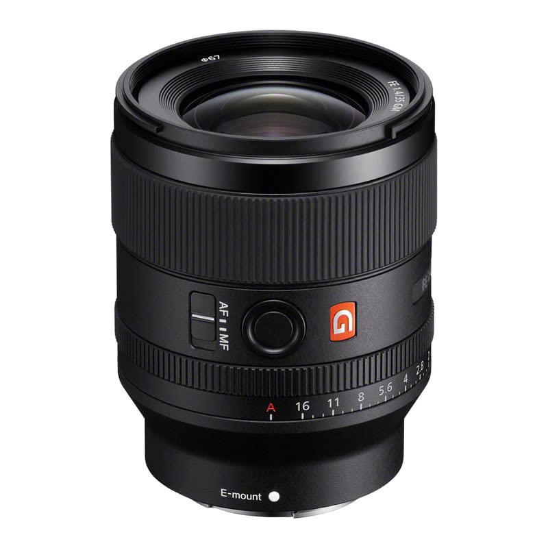 Sony Lente G Master™ Angular Fijo 35mm F1.4 Montura E Full Frame - FE con Estabilizador SEL35F14GM