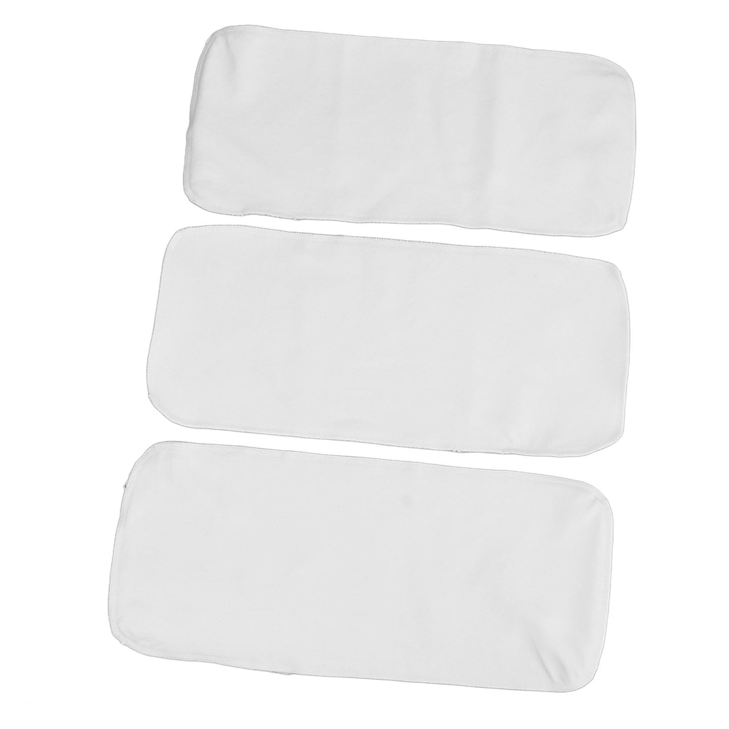 banapoy 3Pcs 4 Capas Algodón Orgánico Sin Blanquear para El Aceite Ricino Pack, Almohadillas Reutilizables de Aceite de Ricino para Compresas Calientes, Aceite de Ricino Franela Algodón