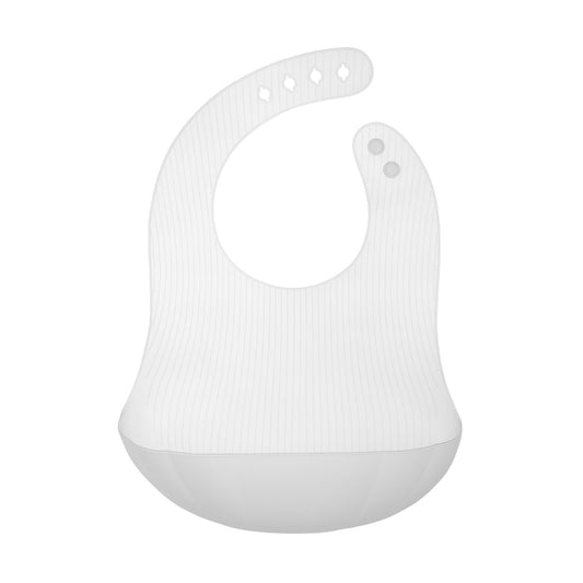 Babero de Silicona Olababy Perla con Funda de Viaje para Bebés y Niños Pequeños