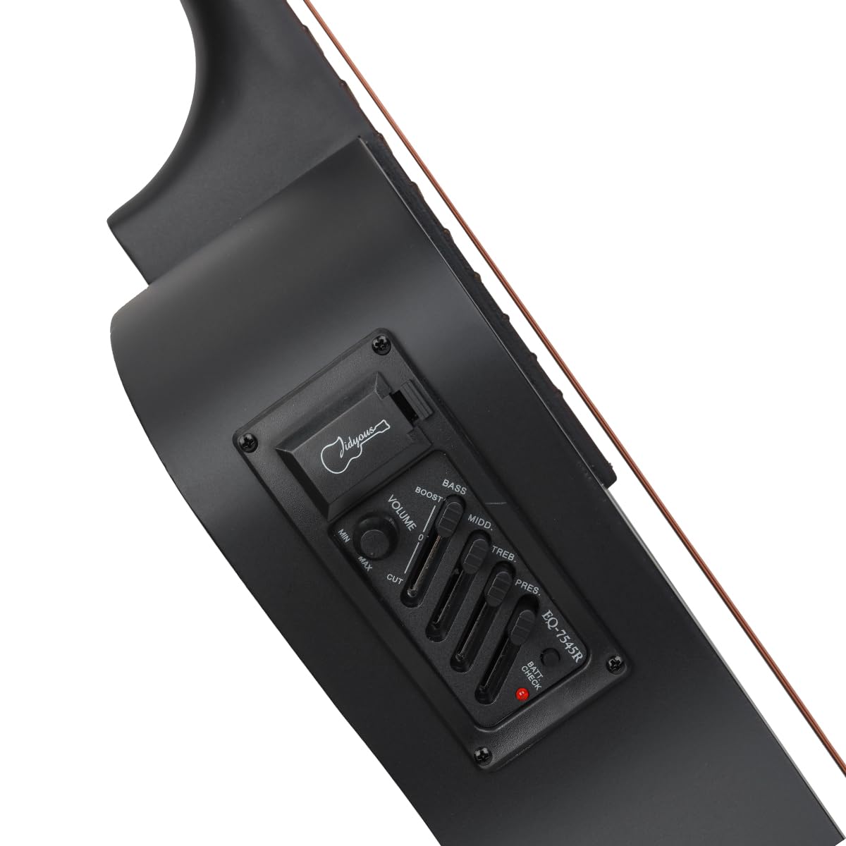 38 inch Electroacústica Guitarra Guitarra acustica con Afinadores,Correas,Cuerdas para Instrumentos,Plumillas,Cable amplificador guitarra,soul,Fundas para Guitarras 3/4(Black2)