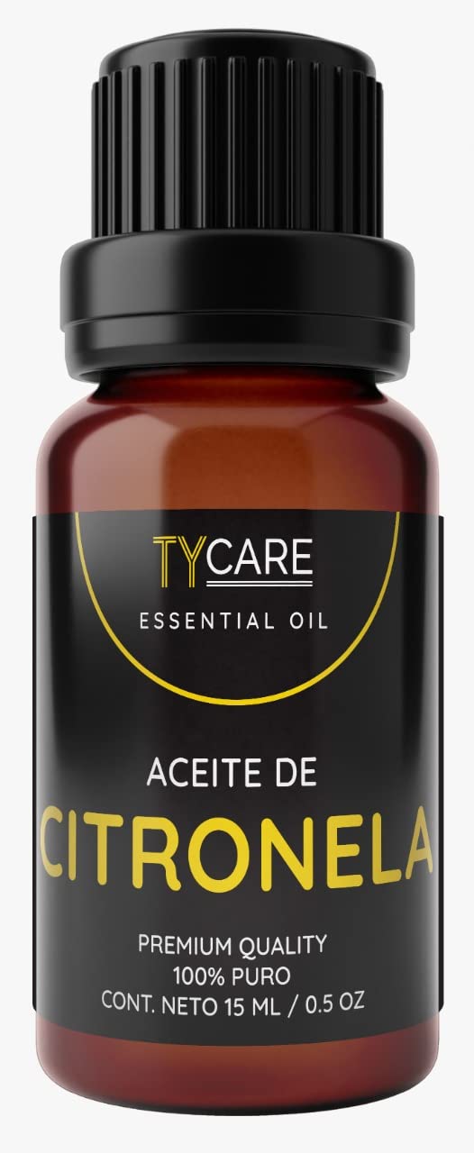 Aceite Esencial Cymbopogon Nardus Premium 15 ML Repelente de Insectos y Aromaterapia