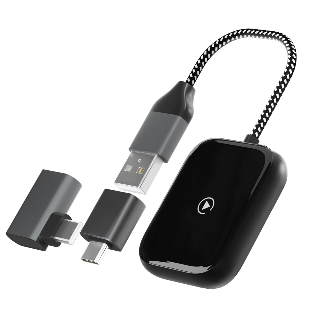 Adaptador Inalámbrico Grande CarPlay Negro