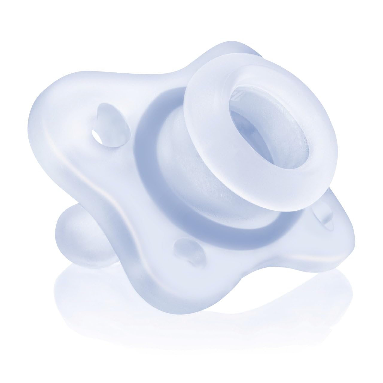 Chicco PhysioForma Chupete de Silicona 0-2 Meses, Apoyan la Respiración Fisiológica y Favorecen el Desarrollo Correcto de la Boca del Bebé, Pack 2 Piezas, Azul'