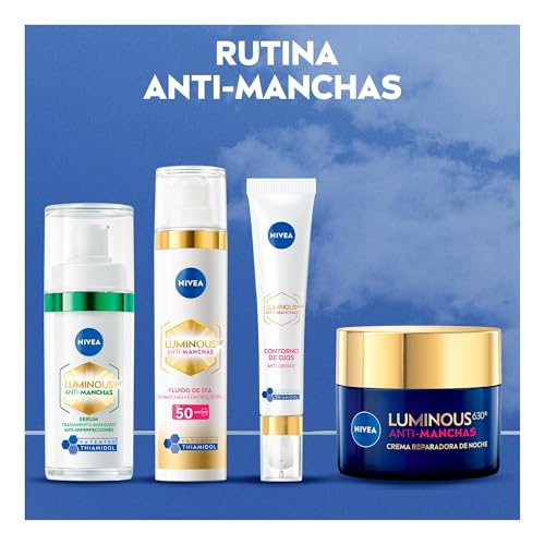 NIVEA LUMINOUS630 Anti-manchas Serum Facial Anti-imperfecciones (30 ml) - Con Ácido Hialurónico, Ácido Salicílico y Extracto de Té Verde, para una Piel Uniforme, Suave y matificada.
