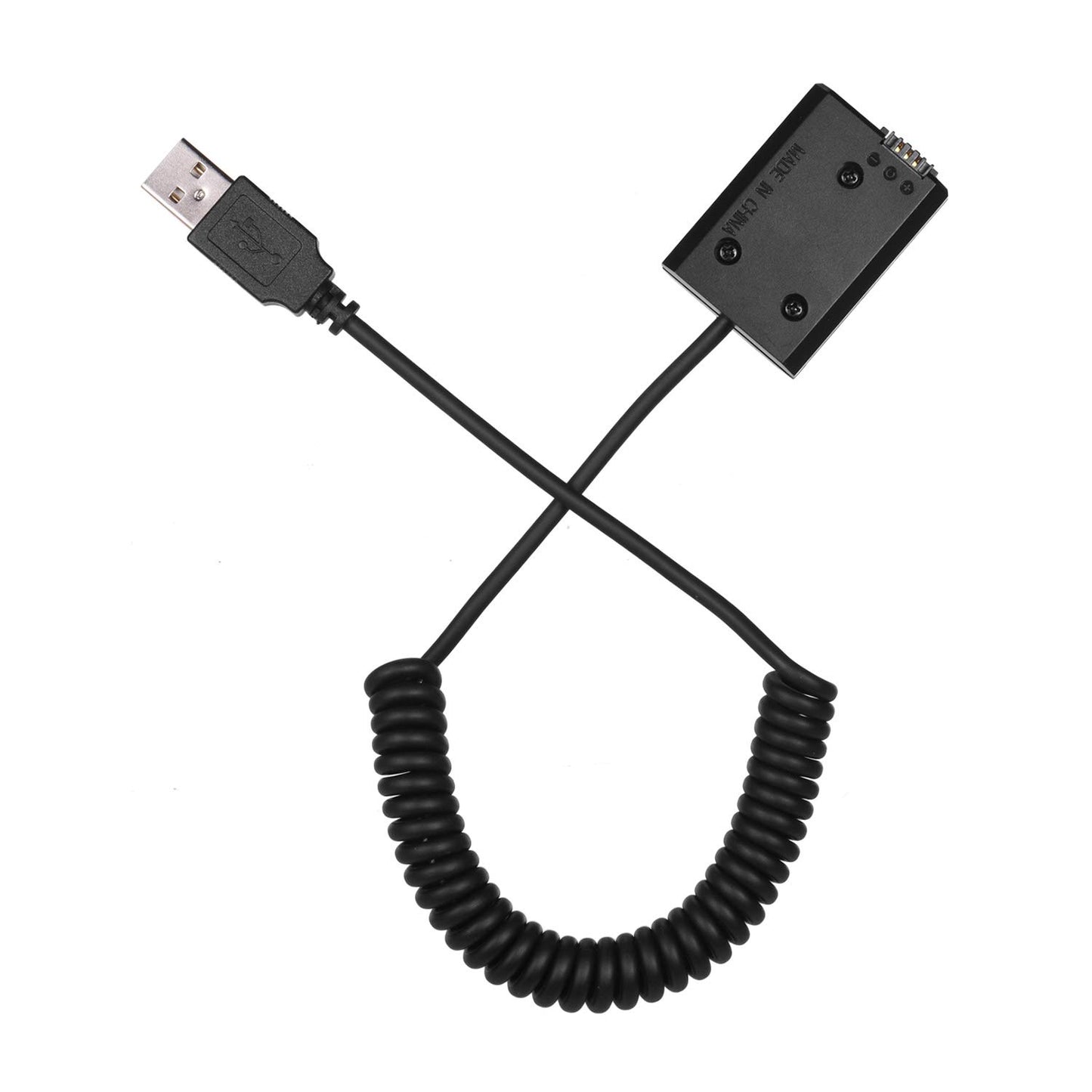 Andoer NP-FW50 - Adaptador acoplador de batería para chupete 5 V USB con cable de resorte flexible compatible con Sony A7 A7II A7R A7S A7RII A7SII A6000 A5000 A3000 NEX 5 NEX (sin enchufe)