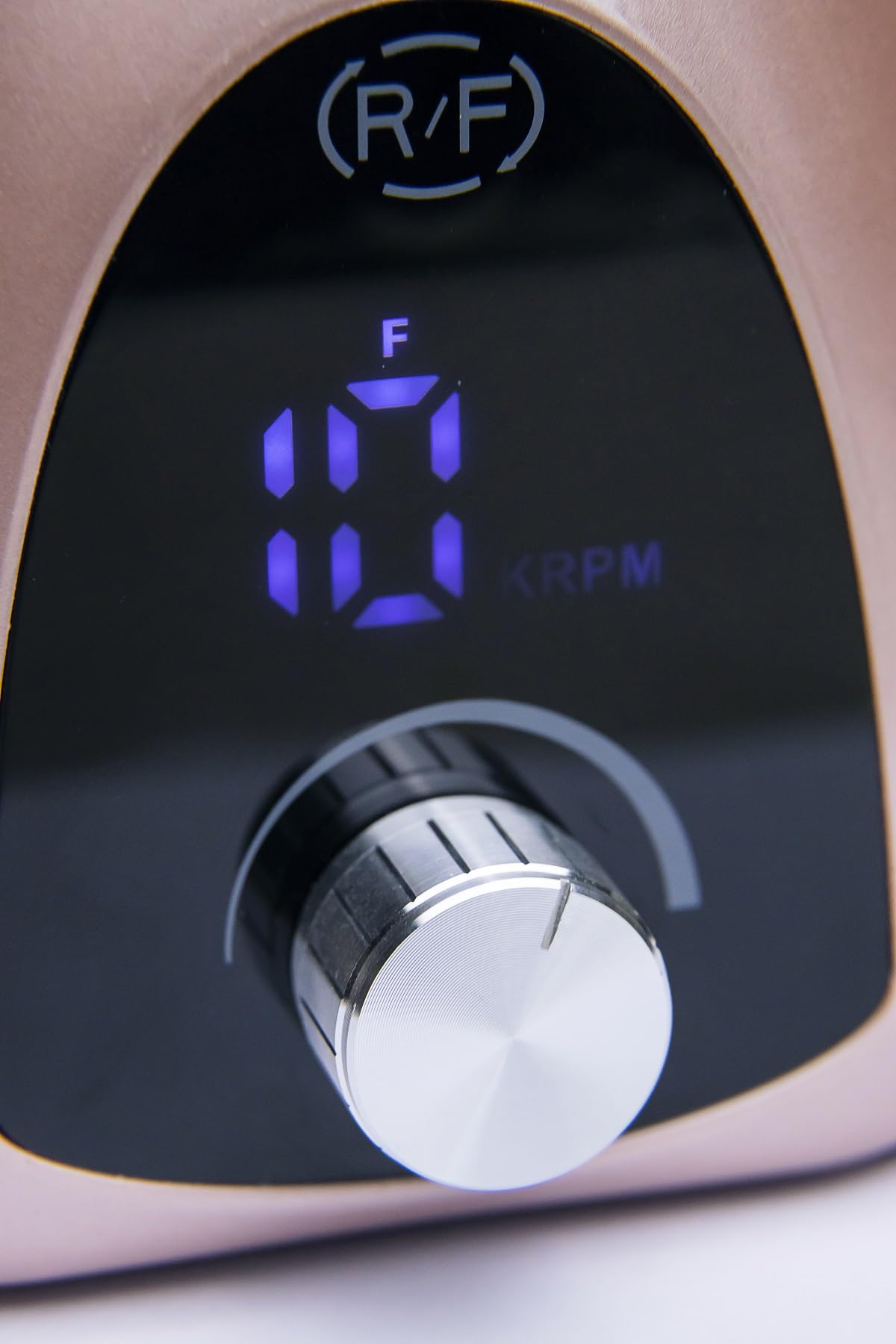 NAIL FACTORY - Mini Maq Pro II de Alto Rendimiento, Pulidor de Uñas Eléctrico, 35 000 RPM, Rotación Bidireccional, Rosa, con 6 Puntas Profesionales