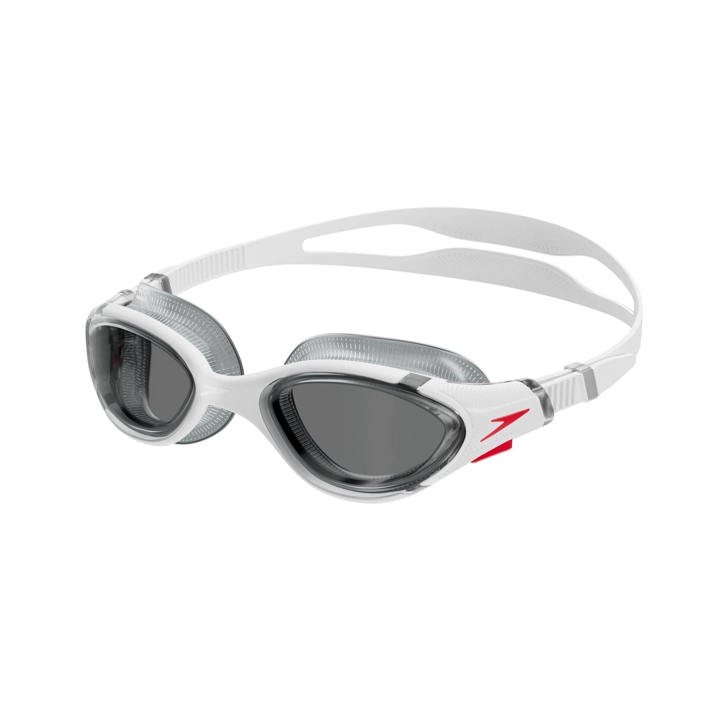 Gafas de Natación Speedo Blanco Rojo Humo Ligero para Adultos Unisex Biofuse 2.0