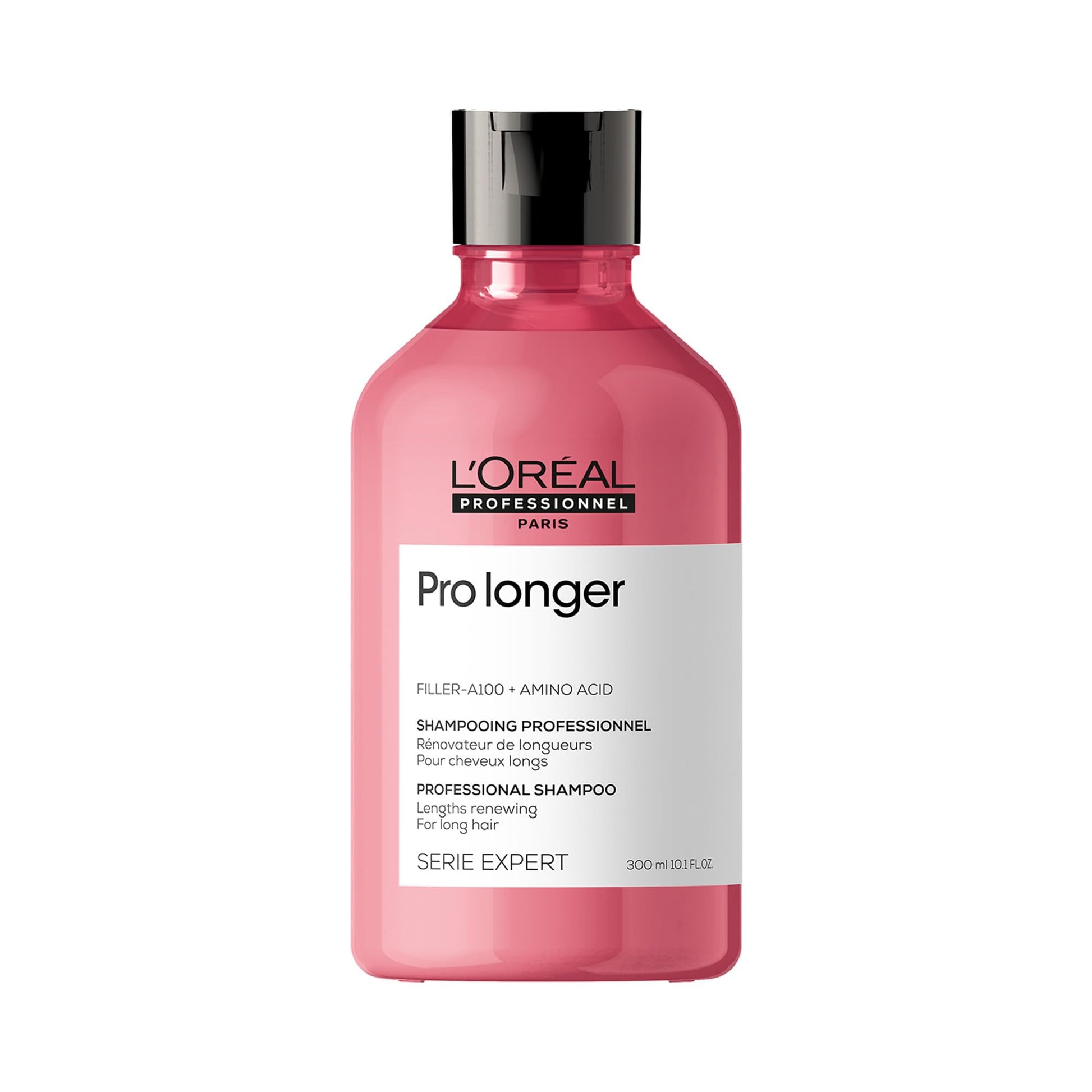 L'Oréal Professionnel Pro Longer | Shampoo| Protege de las puntas abiertas | Para cabello más largo, más sano y más grueso | Con tecnología Filler A100 + aminoácidos | Para todo tipo de cabello | 300ml