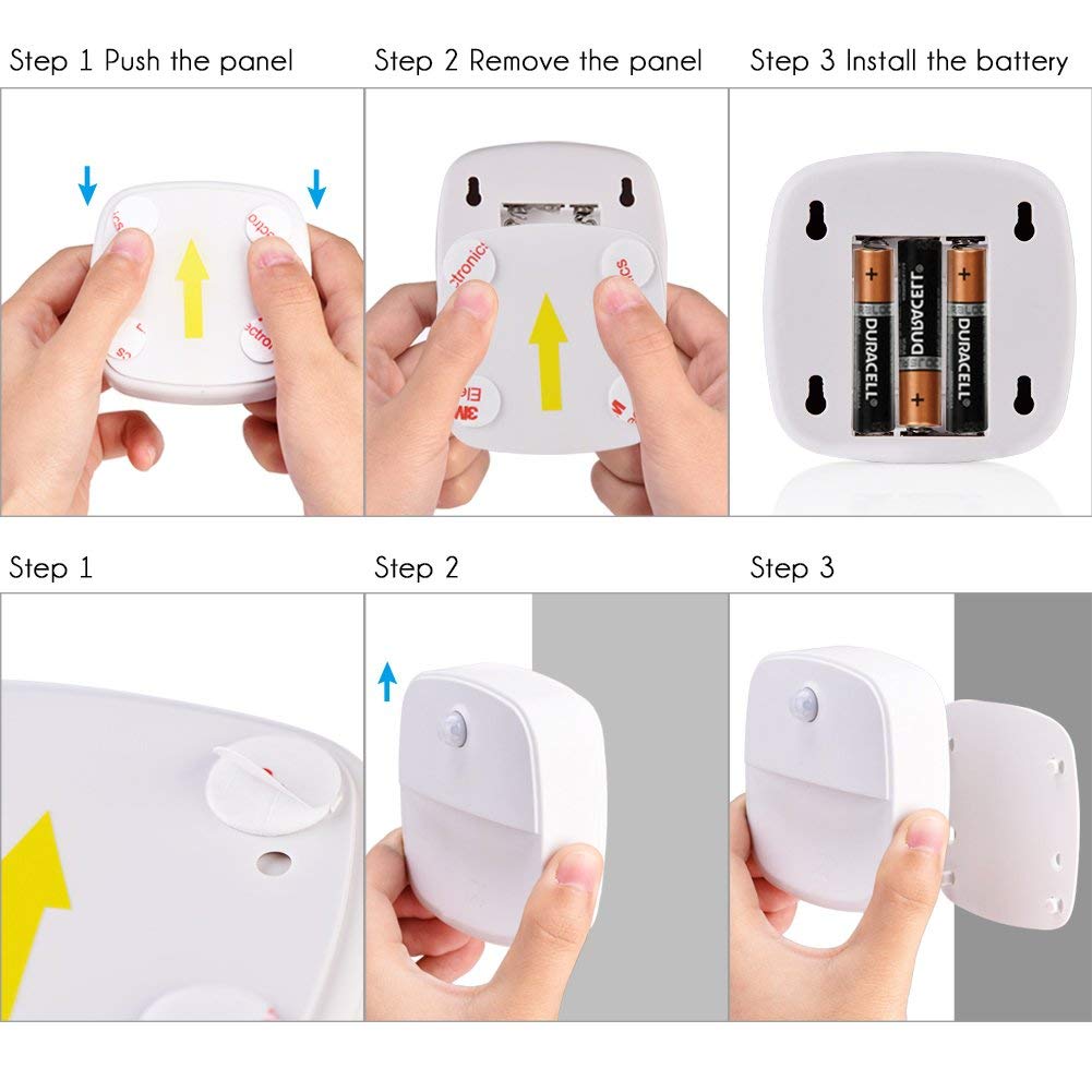 Luces Nocturnas Automáticas Vbestlife Blancas con Sensor de Movimiento para Dormitorio y Pasillo