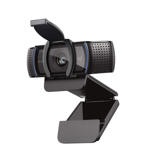 Webcam HD Pro Logitech C920s Negra con Tapa de Privacidad y Sonido Estéreo para Videoconferencias Full HD