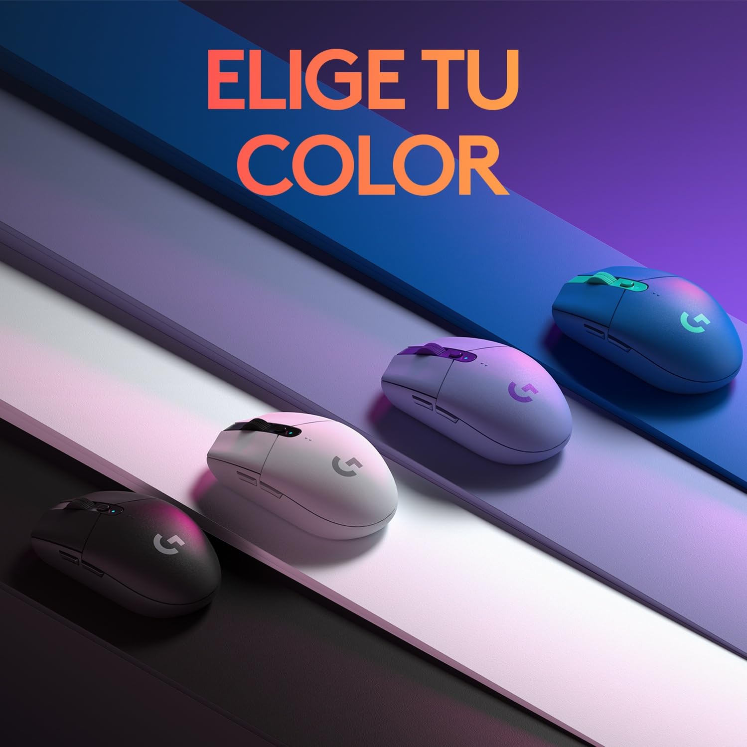 Logitech G305 LIGHTSPEED Mouse Gaming Inalámbrico, Sensor HERO 12K, 12,000 DPI, Batería de 250h, 6 Botones Programables, Memoría Integrada, PC/Mac - Negro