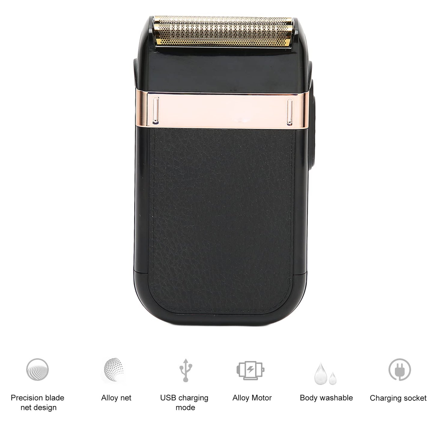 Afeitadora de Lámina Inalámbrica, Afeitadora Eléctrica Recargable, Peluquería Facial Portátil de Viaje con Cuchilla Desmontable, Afeitadora Eléctrica Compacta, Regalos para Hombres