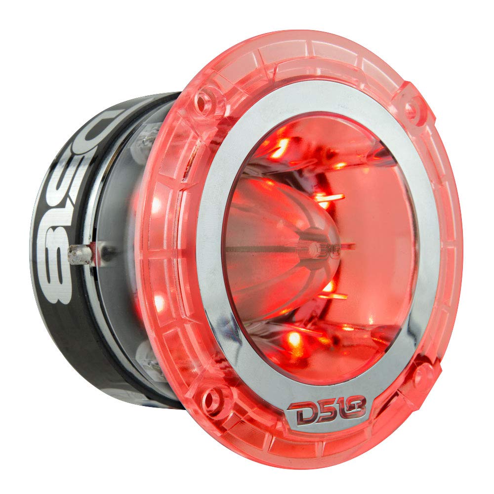DS18 PRO-TW4L RGB Super altavoz de agudos - 1.75 pulgadas, marco de policarbonato y diafragma de titanio, 560 W máximo, 280 W RMS, 4 ohmios, cruce integrado - Los tweeters PRO son los mejores del mercado de audio profesional (1 altavoz)