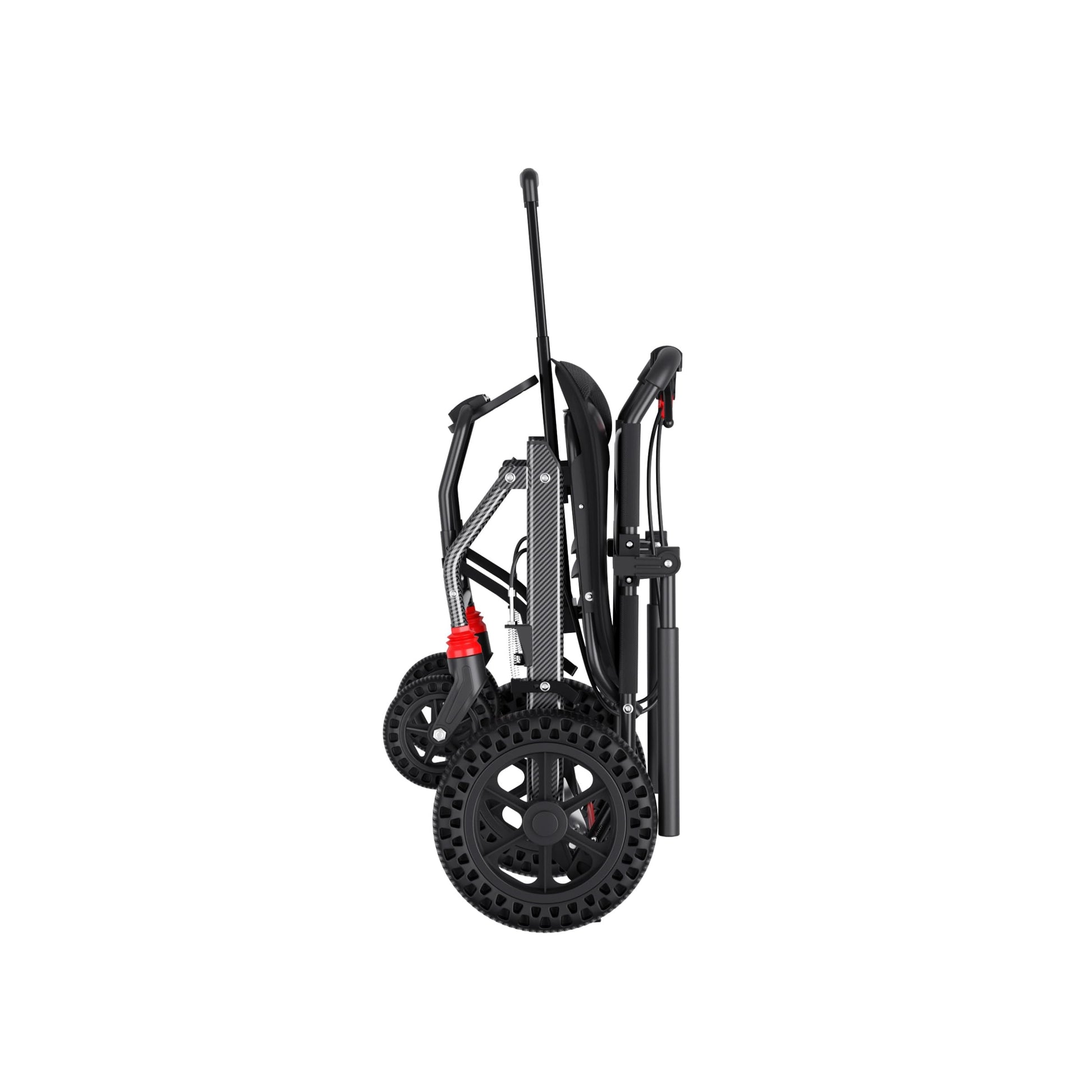 Hopelight (Asiento de 18" de ancho) Silla de ruedas de transporte ergonómica y liviana para personas mayores y adultos, sillas de ruedas de viaje de tránsito plegables y portátiles para todo terreno