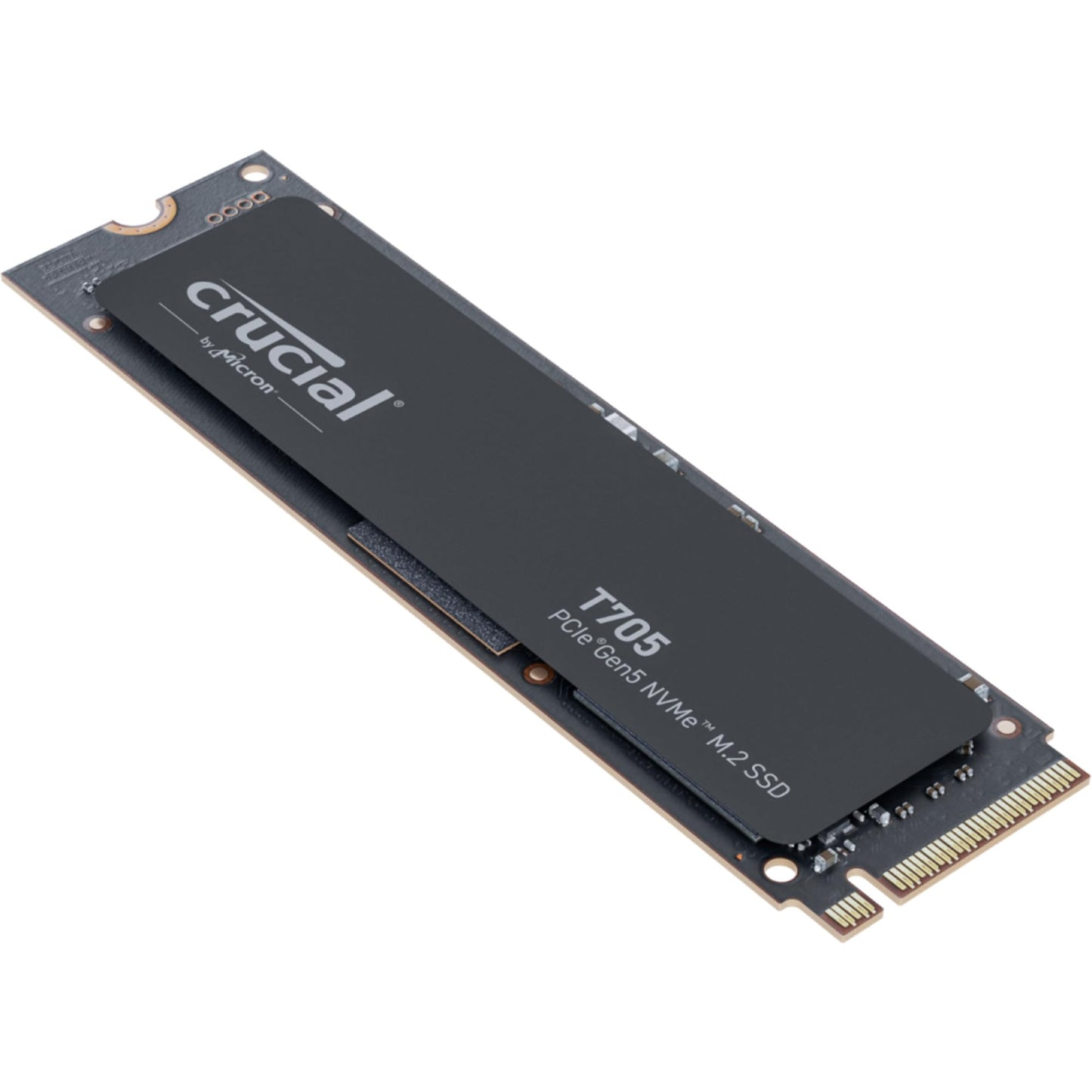 Crucial T705 2TB PCIe Gen5 NVMe M.2 SSD - hasta 14.500 MB/s - Listo para Juegos - Unidad Interna de Estado sólido (PC) - +1mo Adobe CC - CT2000T705SSD3