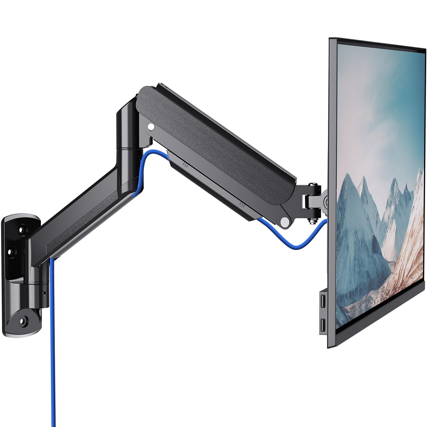 Soporte para Monitor WALI Negro con Brazo Ajustable para Monitores de 17 a 32 Pulgadas 10 kg