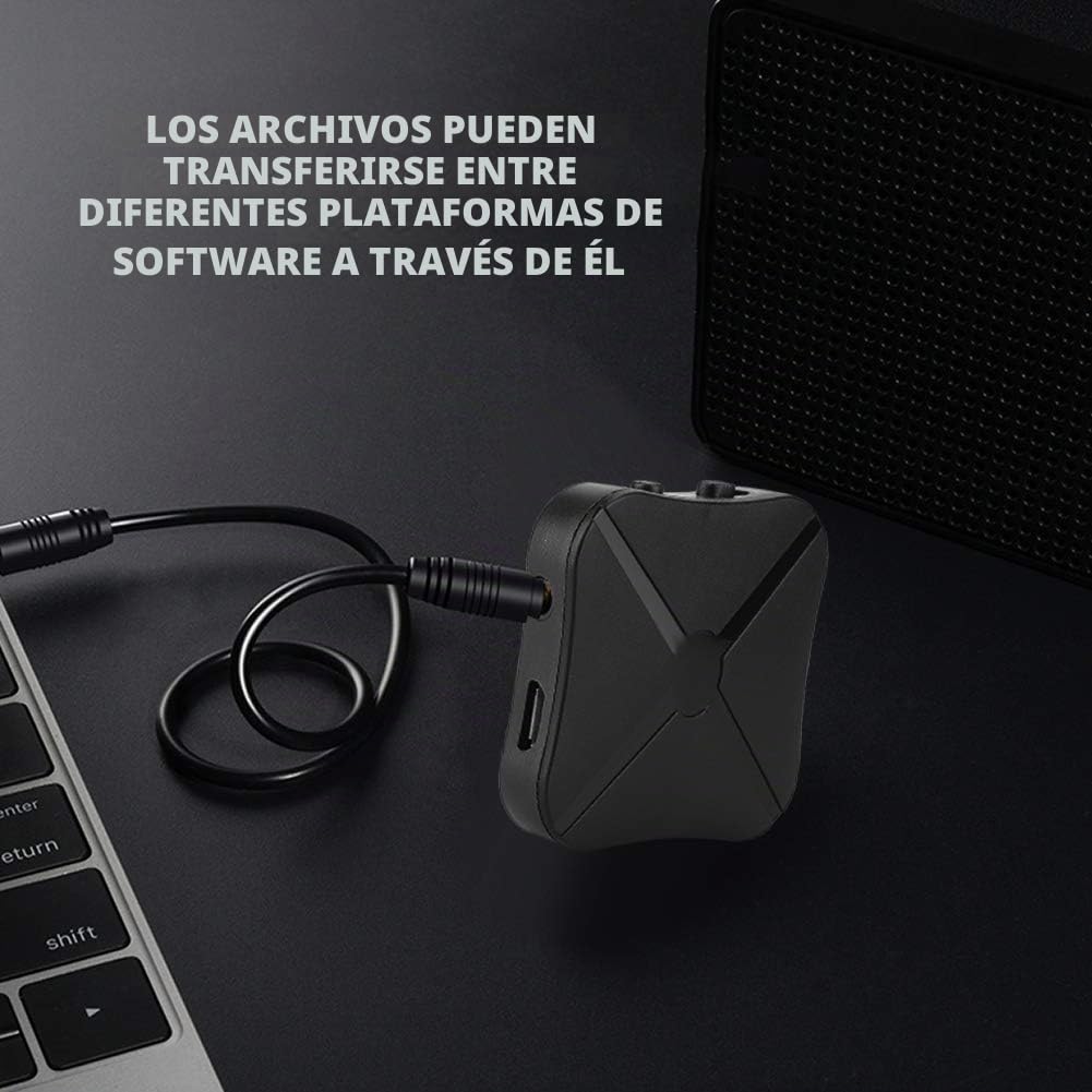 Receptor Transmisor Bluetooth ASHATA KN319 Inalámbrico 4.2 para Altavoz de Audio Estéreo del Hogar y Automóvil