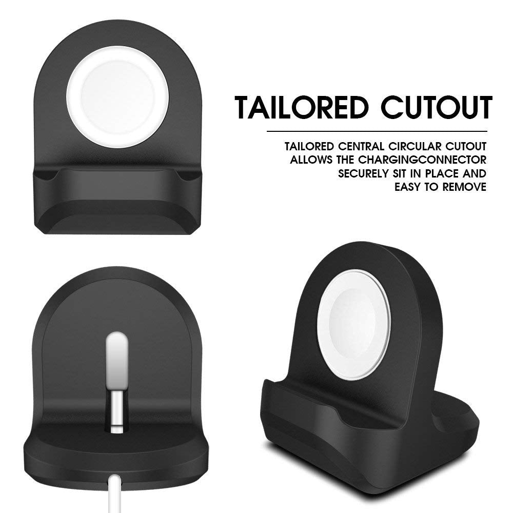 Timotech Soporte Compatible con Apple Watch, Puerto de Carga Ranura de Gestión de Cable Integrada,