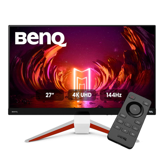 BenQ MOBIUZ EX2710U 27" 4K UHD HDRi IPS 144Hz 1ms MPRT FreeSync Premium Pro Compatible 4k@120Hz 98% P3 Bocinas internas Eye Care Bisel Delgado