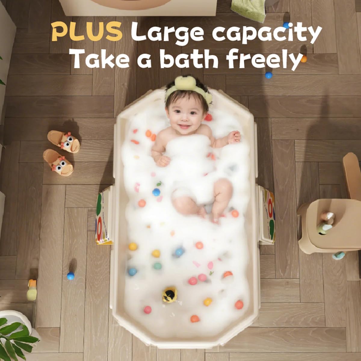 tina plegable para bebé, tina plegable para niños, tina pequeña para baño, bañeras portátiles para tina de spa, fácil almacenamiento para espacios pequeños, bañeras plegables sin esfuerzo (verde)