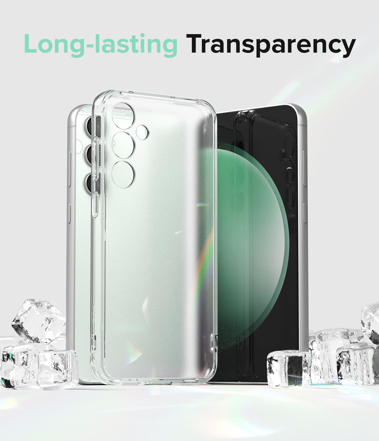 Funda Ringke Fusion Transparente Mate Anti Huella para Samsung Galaxy S23 FE