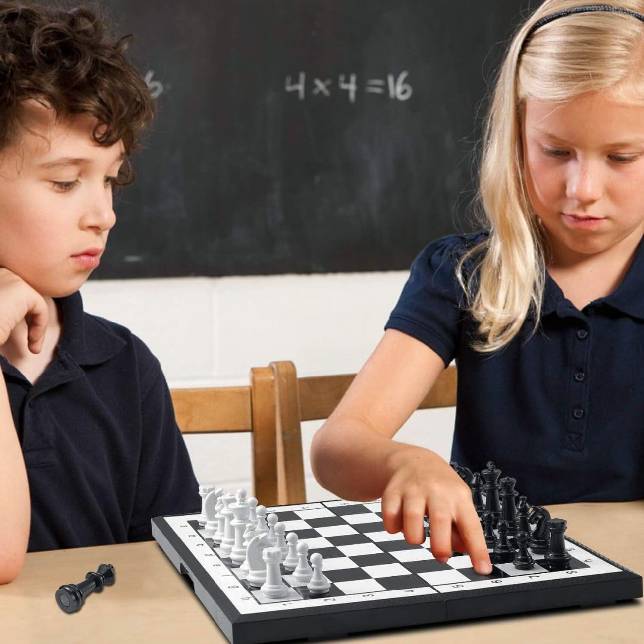 Tablero de Ajedrez Magnético Timotech Profesional Plegable para Niños y Adultos