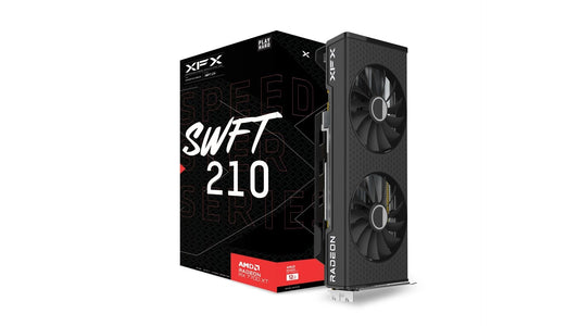 Tarjeta Gráfica XFX Radeon RX 7700XT Negro Speedster SWFT210 con 12 GB GDDR6 para Juegos