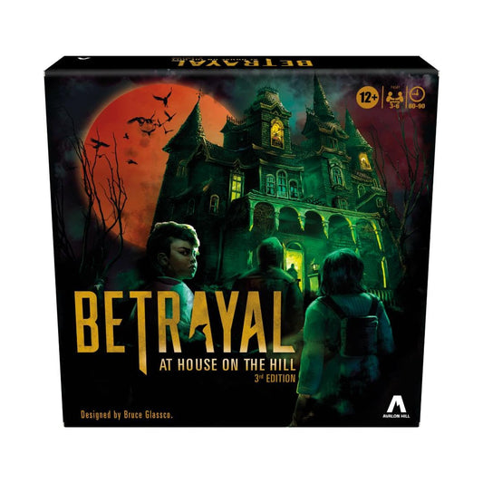 Avalon Hill Hasbro Gaming Betrayal at The House on The Hill Juego de Mesa cooperativo de 3ª edición, Edades de 12 años en adelante, 3-6 Jugadores, 50 escenarios escalofriantes