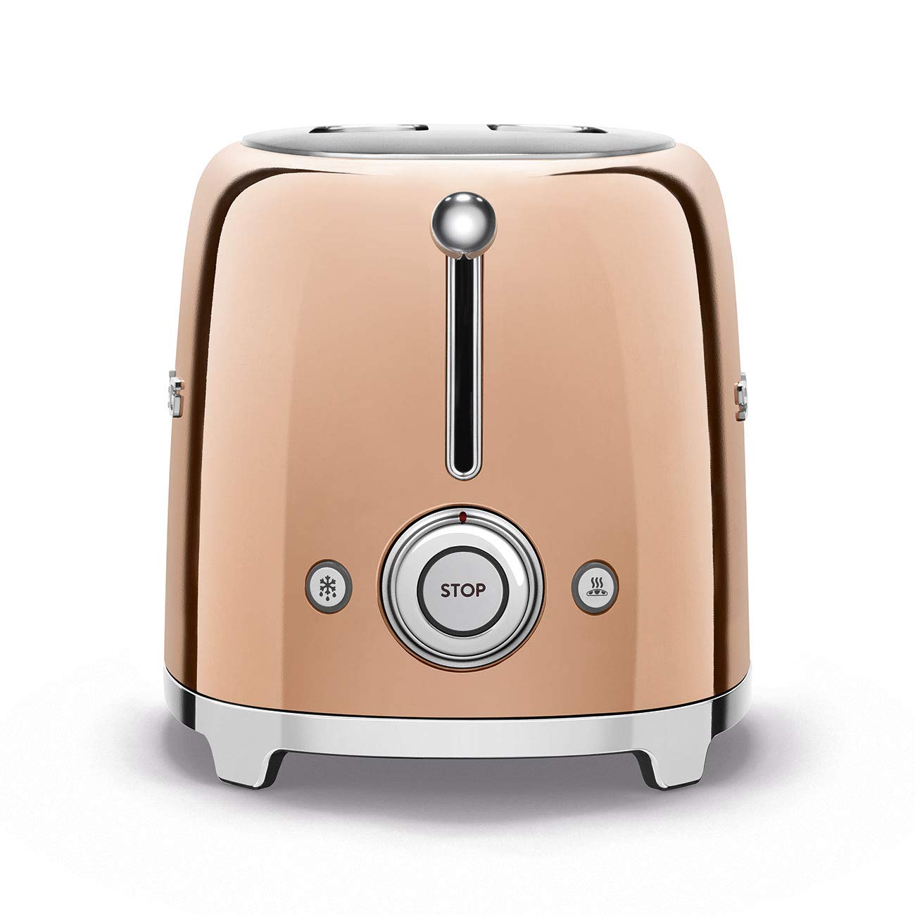 Smeg TSF01RGUS Edición Limitada 50's Estilo Retro Estética tostador de 2 rebanadas Oro Rosa, Cobre